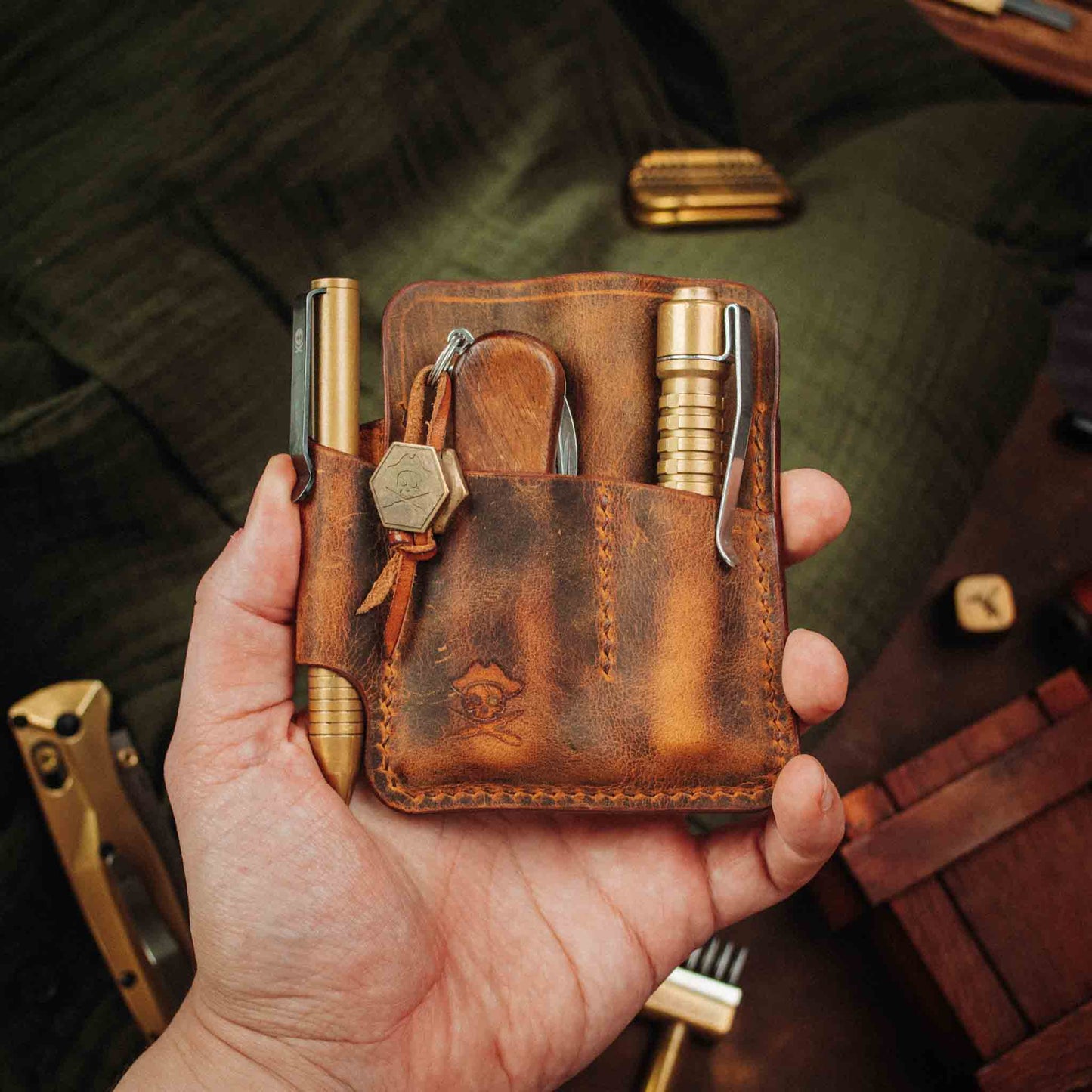 Pirate Goods First Mate Pocket Organizer – Leather EDC Pocket Organizer Pirate Goods