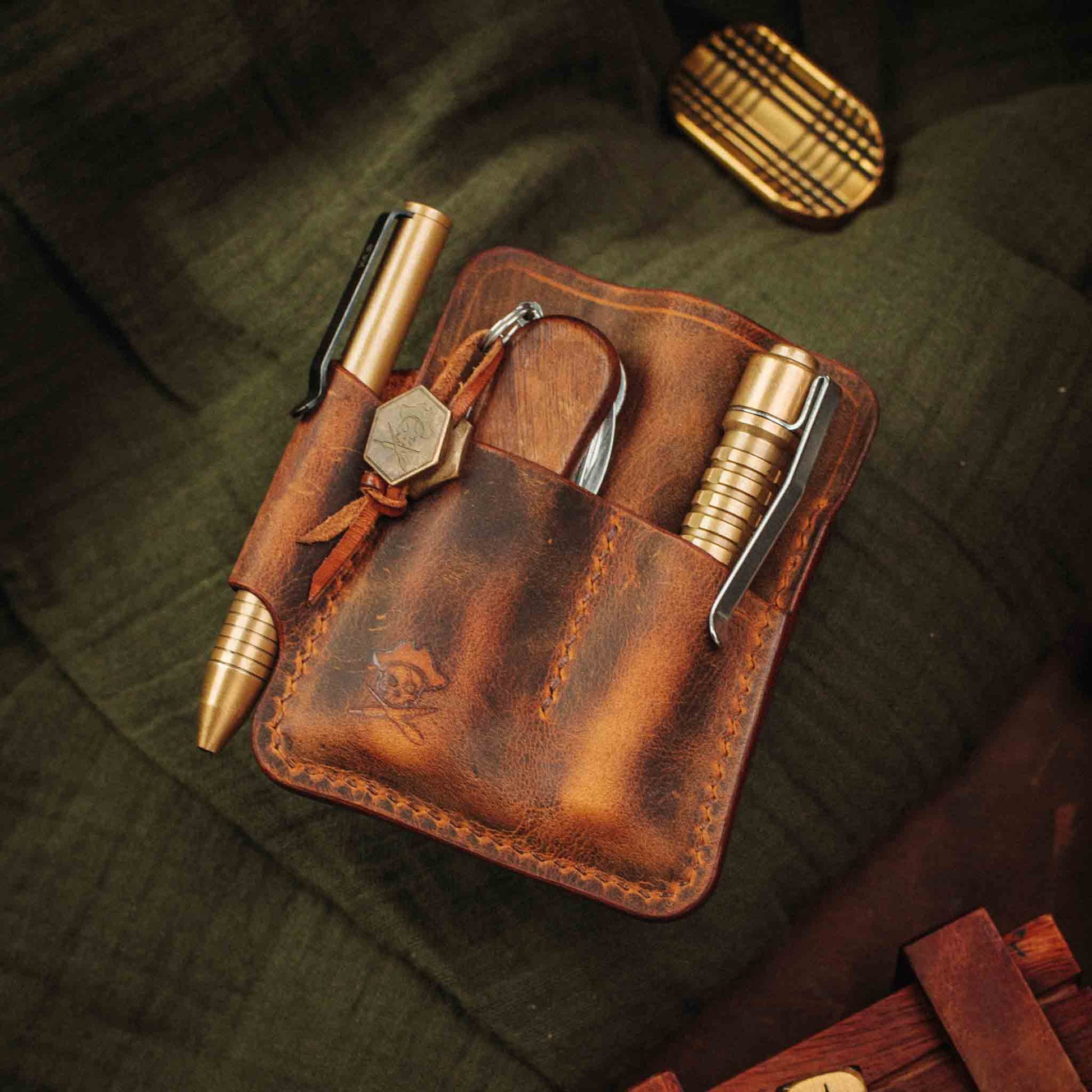 Pirate Goods First Mate Pocket Organizer – Leather EDC Pocket Organizer Pirate Goods