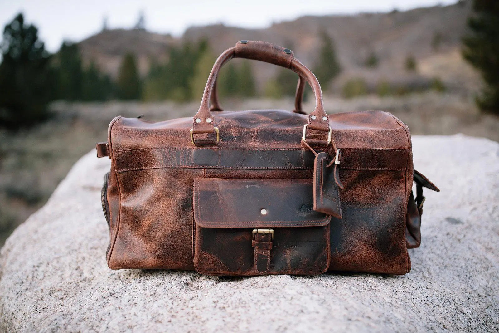 60L Weekender Duffel Kodiak Leather