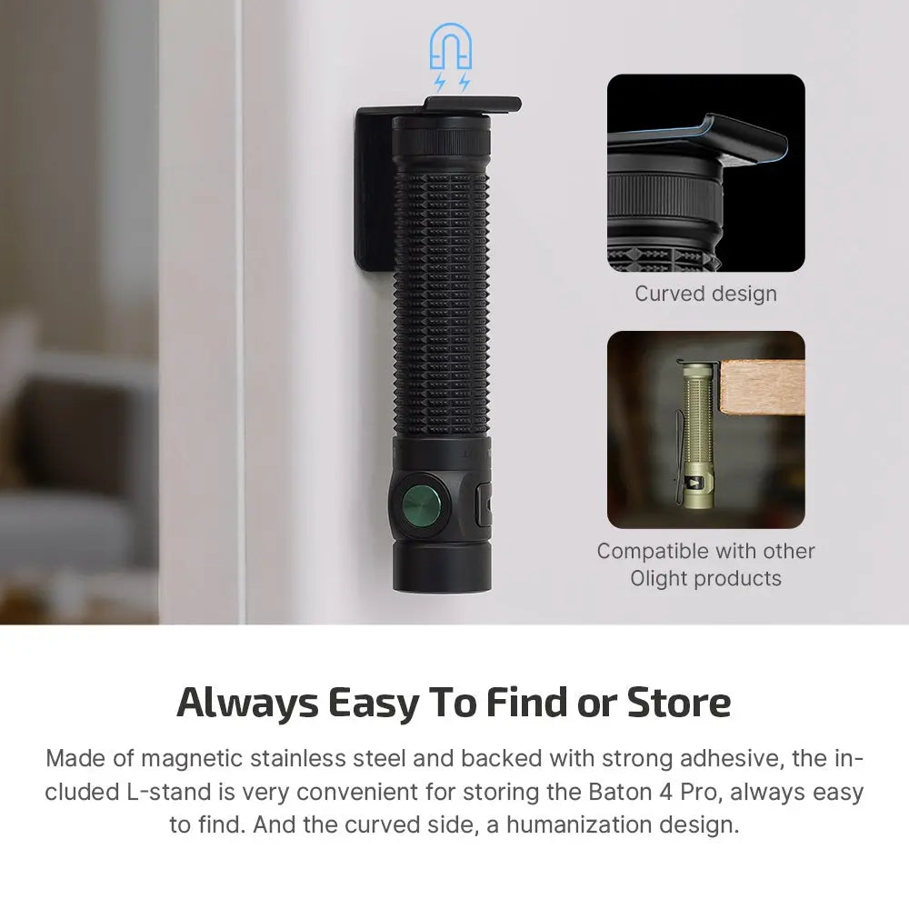 Olight Baton 4 Pro Flashlight - Black
