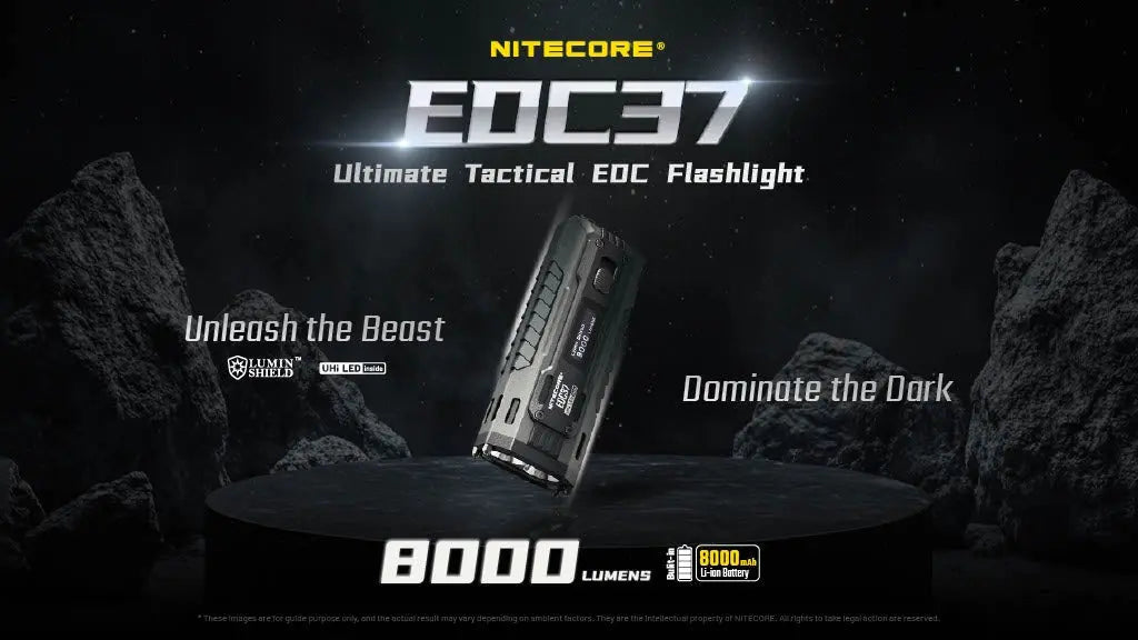 Nitecore EDC37 8000 Lumen USB-C Rechargeable Flashlight