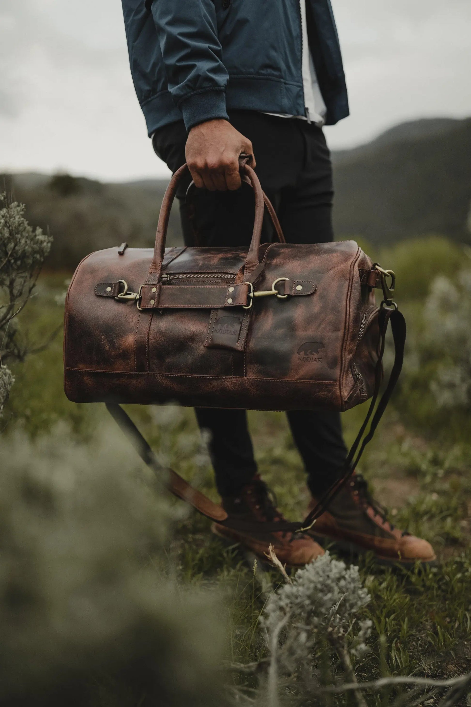 45L Denali Duffel Kodiak Leather