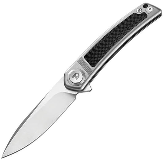 Dreamtech Button Lock CF/Ti Folding Knife
