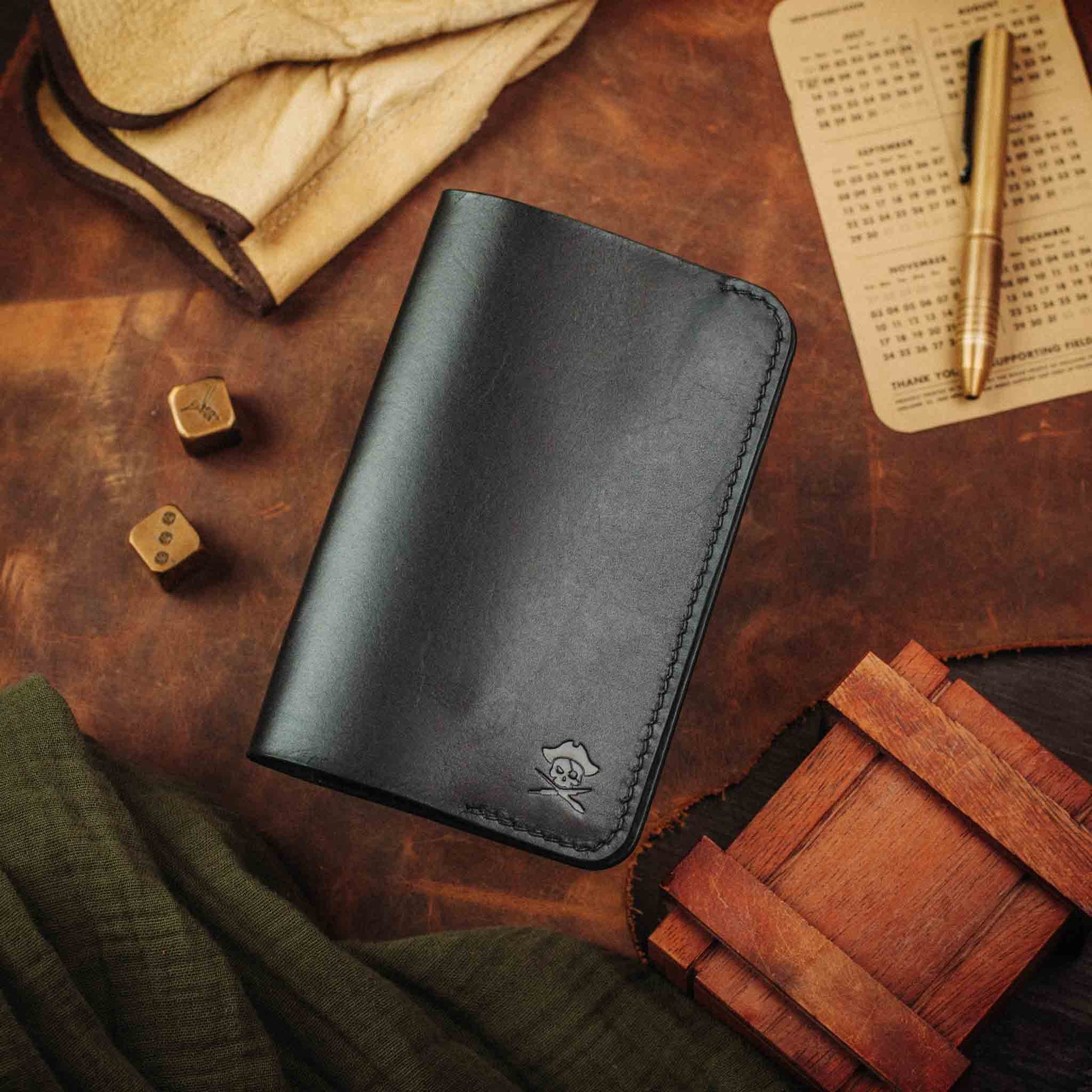 Pirate Goods Navigator - Leather Field Notes Cover Pirate Goods