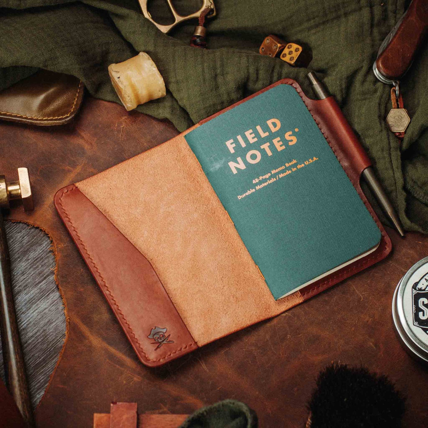 Pirate Goods Navigator - Leather Field Notes Cover Pirate Goods