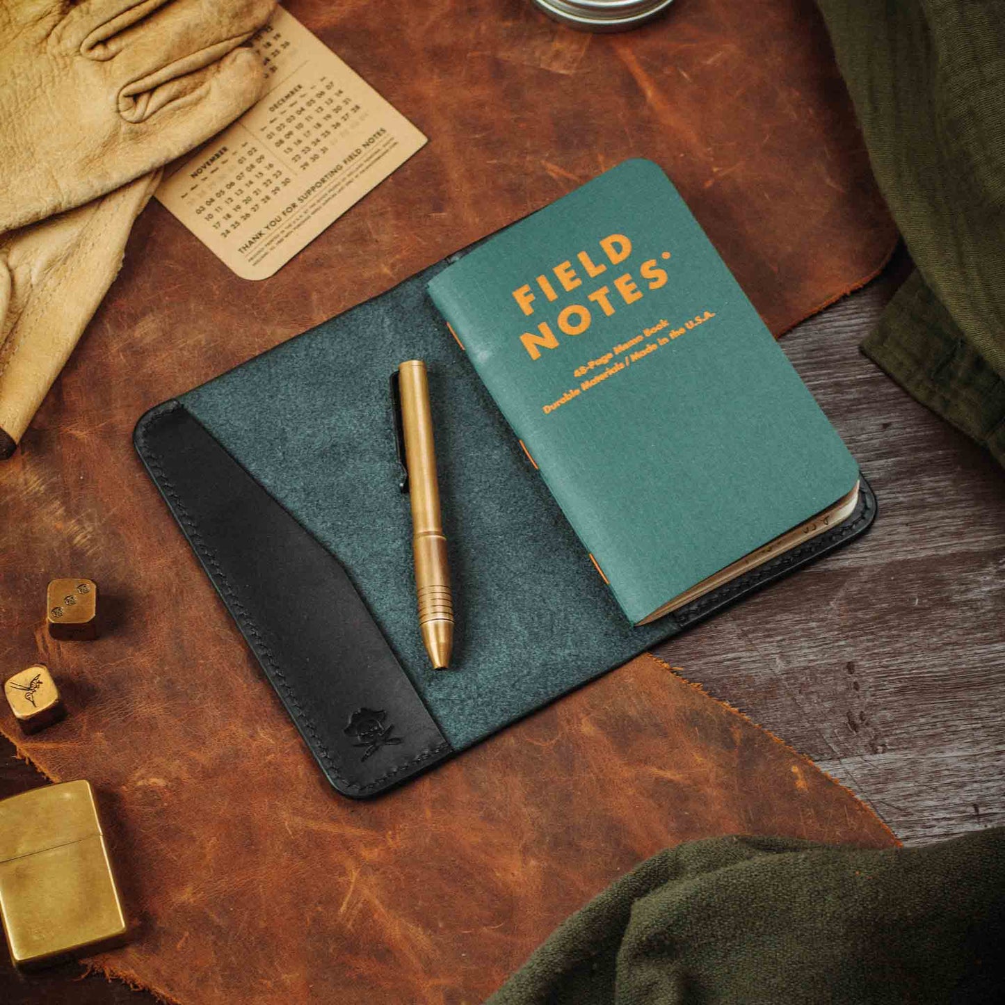Pirate Goods Navigator - Leather Field Notes Cover Pirate Goods