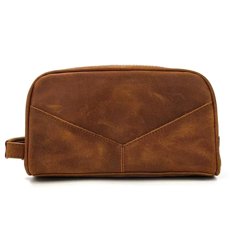 The Nomad Toiletry Bag | Genuine Leather Travel Toiletry Bag STEEL HORSE LEATHER