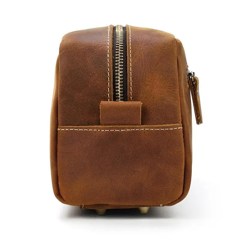 The Wanderer Toiletry Bag | Genuine Leather Toiletry Bag STEEL HORSE LEATHER