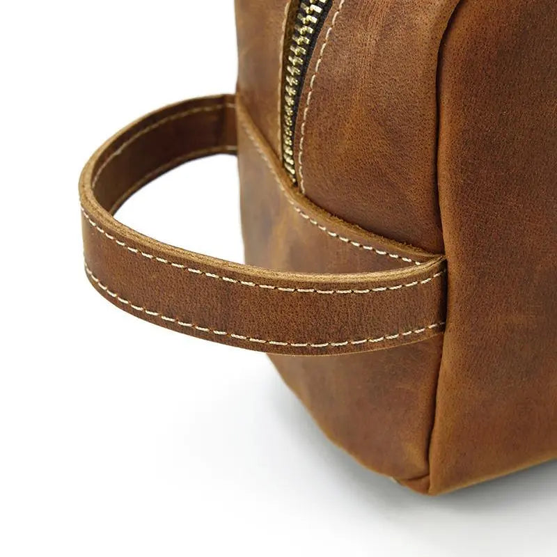 The Wanderer Toiletry Bag | Genuine Leather Toiletry Bag STEEL HORSE LEATHER