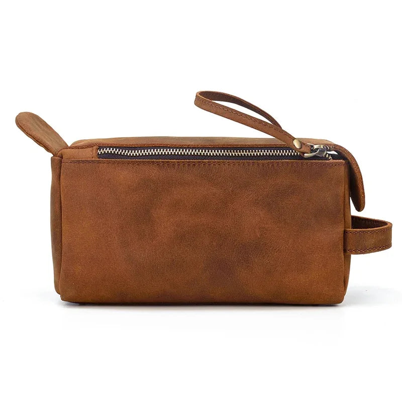 Dado Leather Dopp Kit | Handmade Leather Toiletry Bag STEEL HORSE LEATHER