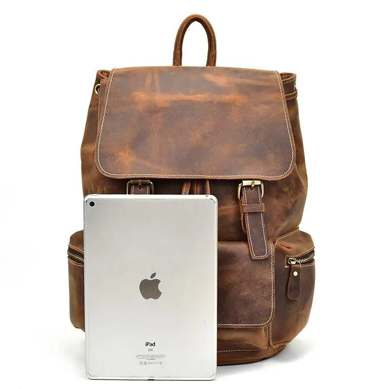 The Hagen Backpack | Vintage Leather Backpack STEEL HORSE LEATHER
