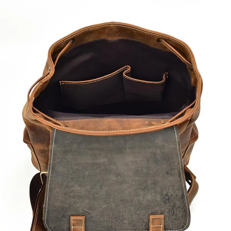 The Hagen Backpack | Vintage Leather Backpack STEEL HORSE LEATHER