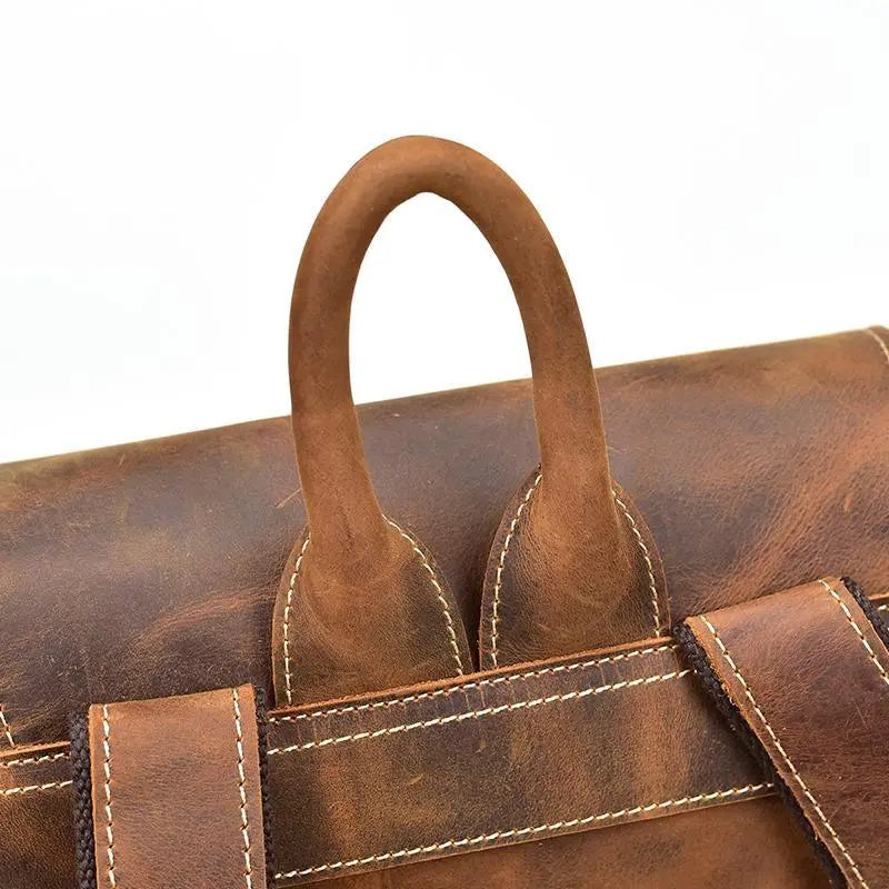 The Hagen Backpack | Vintage Leather Backpack STEEL HORSE LEATHER