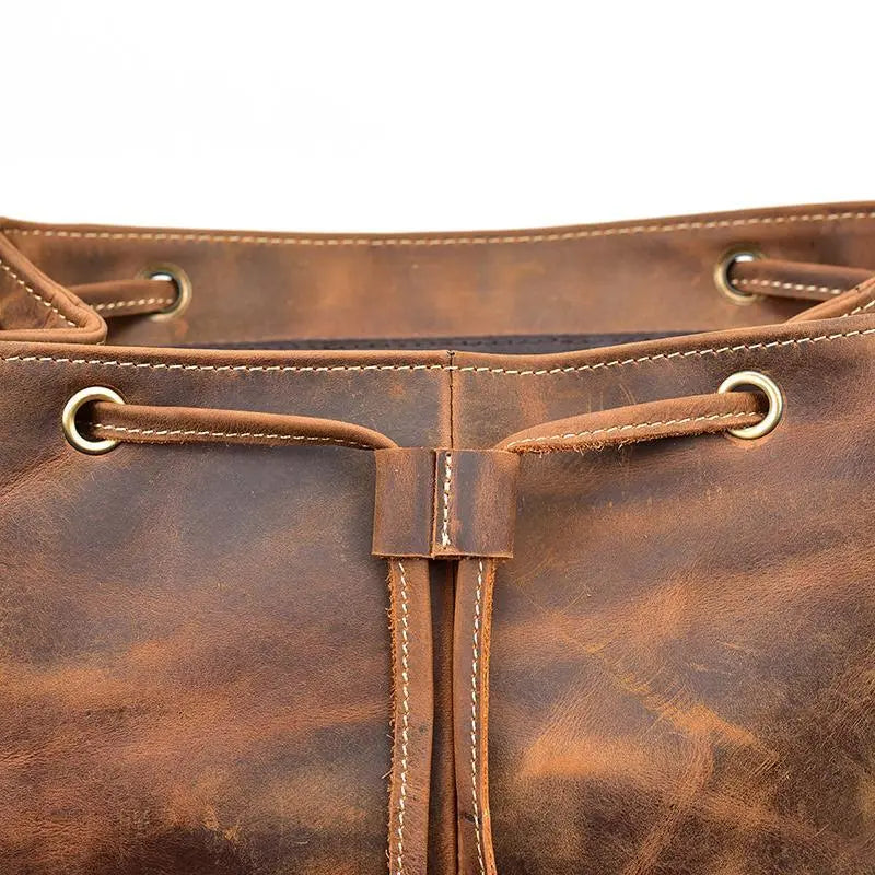 The Hagen Backpack | Vintage Leather Backpack STEEL HORSE LEATHER
