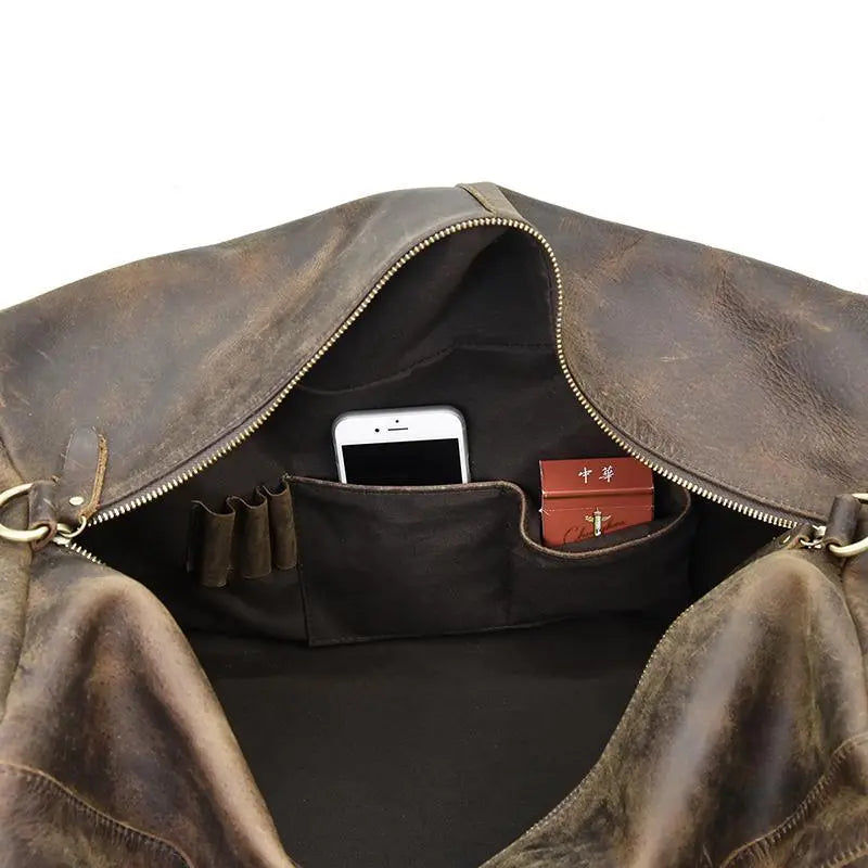 The Colden Duffle Bag | Large Capacity Leather Weekender STEEL HORSE LEATHER