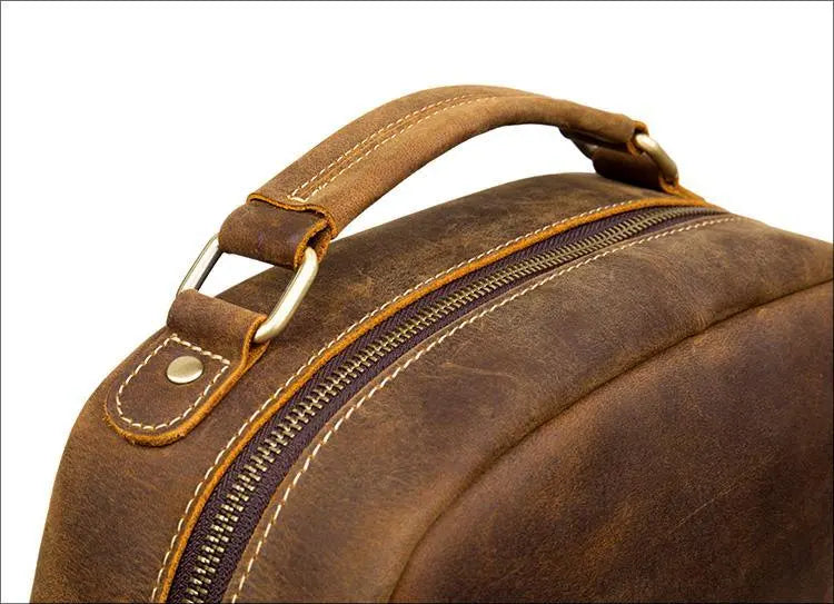 The Langley Backpack | Genuine Vintage Leather Backpack STEEL HORSE LEATHER