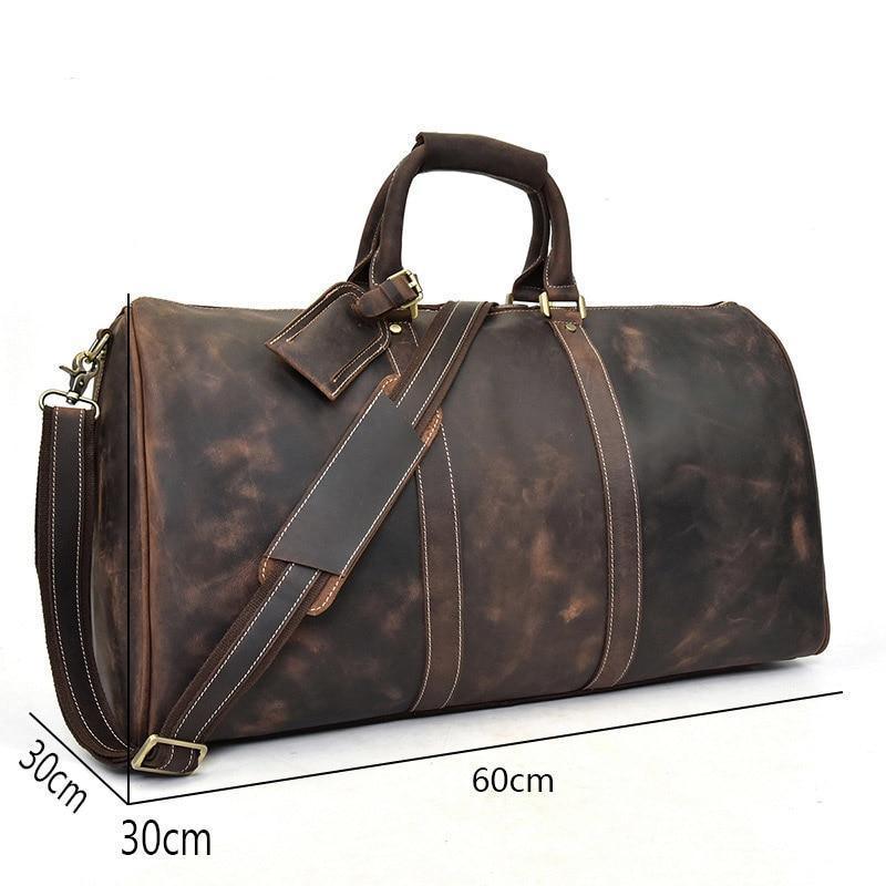 The Bjarke Weekender | Handcrafted Leather Duffle Bag STEEL HORSE LEATHER