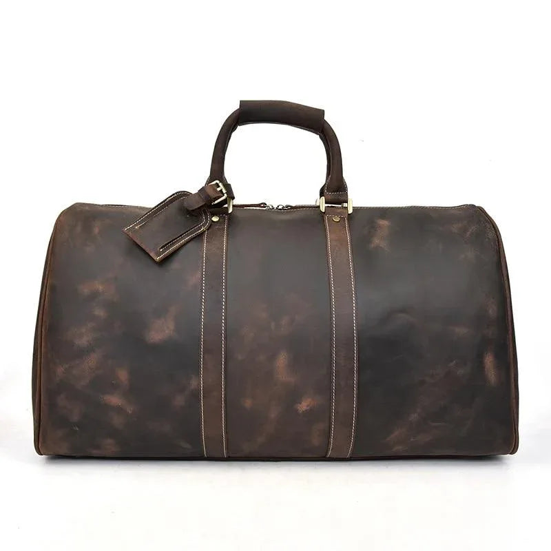 The Bjarke Weekender | Handcrafted Leather Duffle Bag STEEL HORSE LEATHER