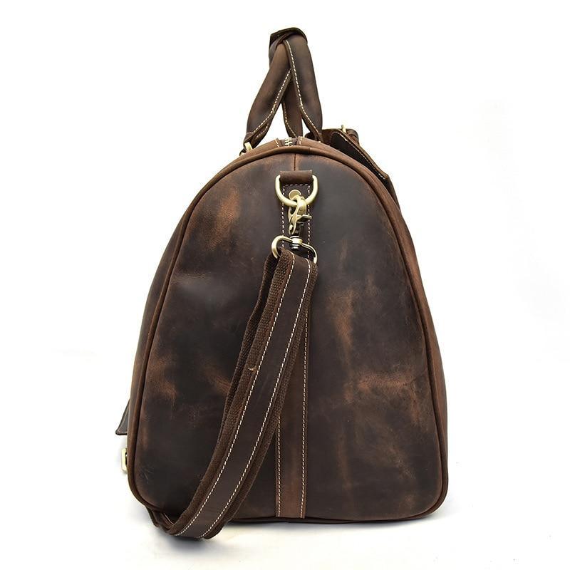 The Bjarke Weekender | Handcrafted Leather Duffle Bag STEEL HORSE LEATHER