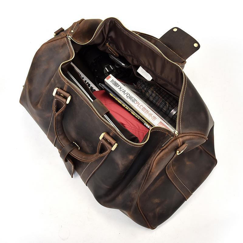 The Bjarke Weekender | Handcrafted Leather Duffle Bag STEEL HORSE LEATHER