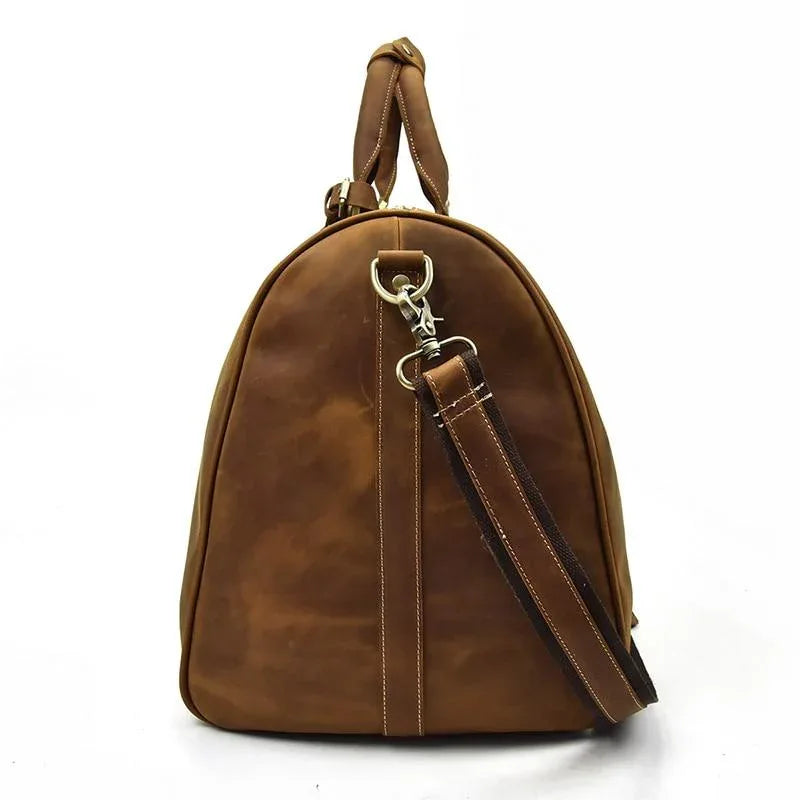 The Bjarke Weekender | Handcrafted Leather Duffle Bag STEEL HORSE LEATHER