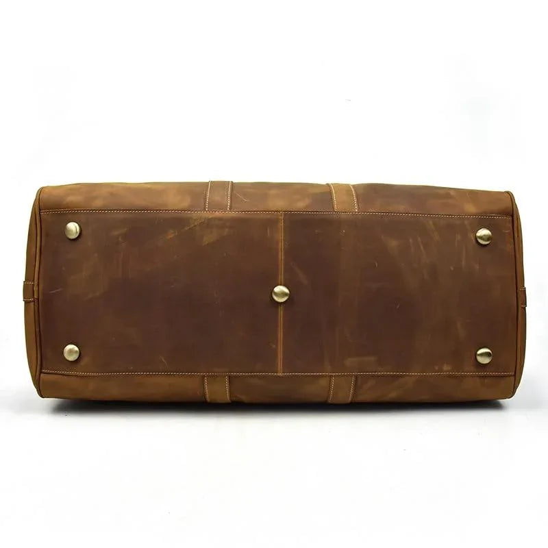 The Bjarke Weekender | Handcrafted Leather Duffle Bag STEEL HORSE LEATHER
