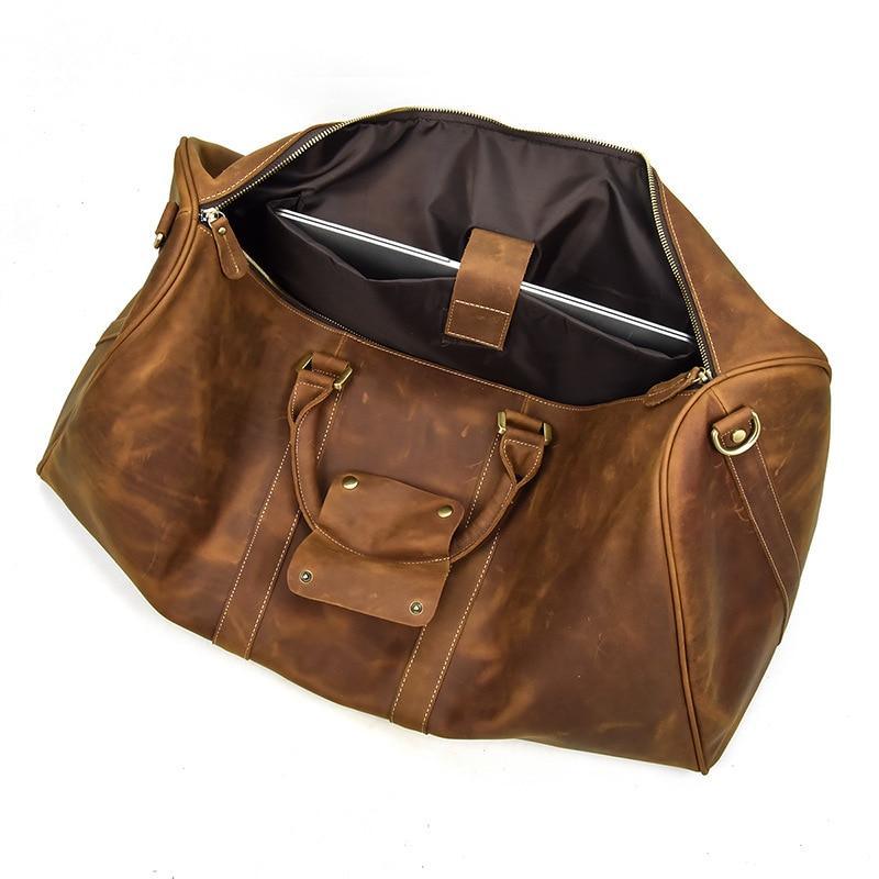 The Bjarke Weekender | Handcrafted Leather Duffle Bag STEEL HORSE LEATHER