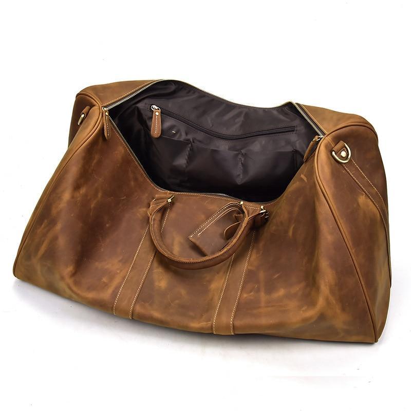 The Bjarke Weekender | Handcrafted Leather Duffle Bag STEEL HORSE LEATHER