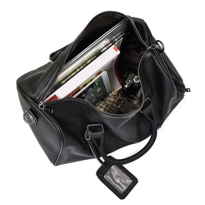 The Endre Weekender | Vintage Leather Duffle Bag STEEL HORSE LEATHER