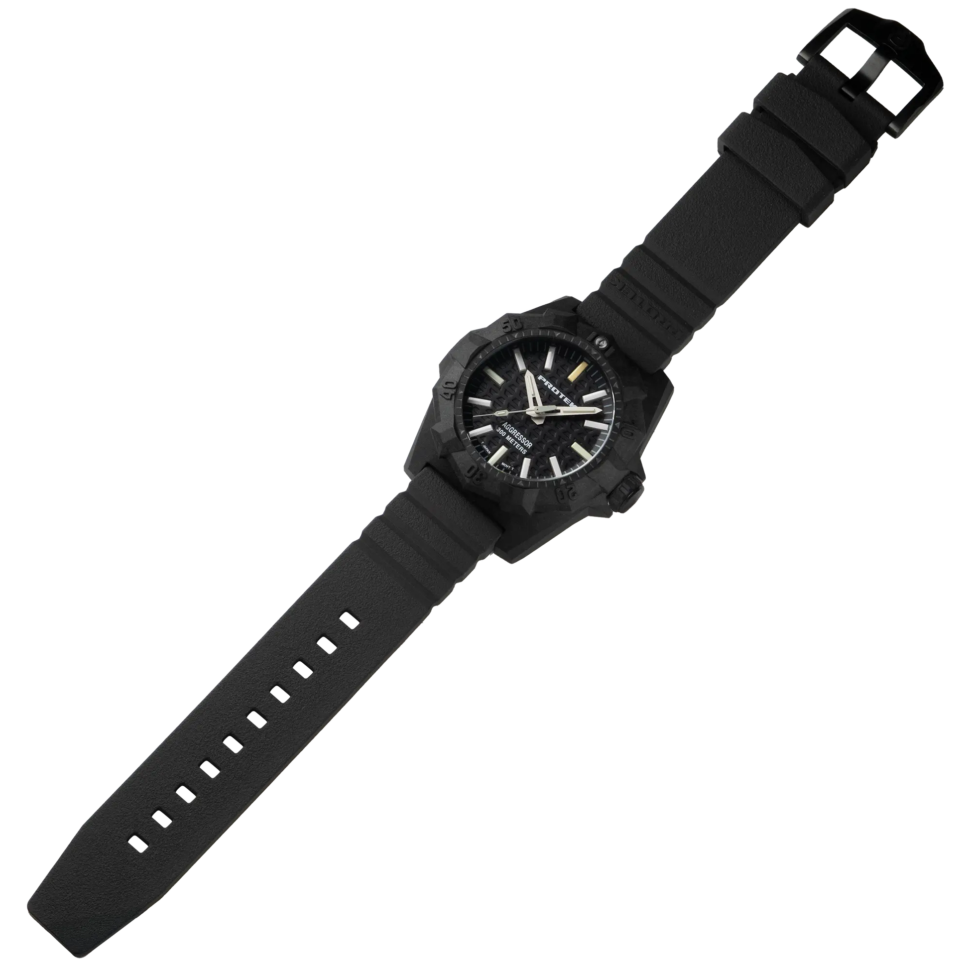 ProTek Tritium Carbon 45MM Dive Watch Aggressor PT4001 ProTek