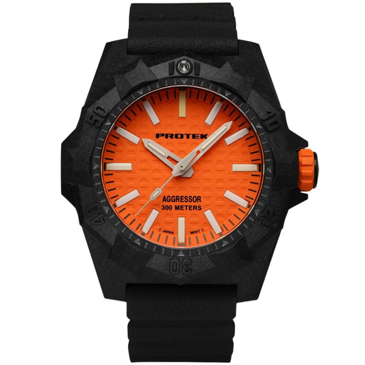 ProTek Tritium Carbon 45MM Dive Watch Aggressor PT4004 ProTek