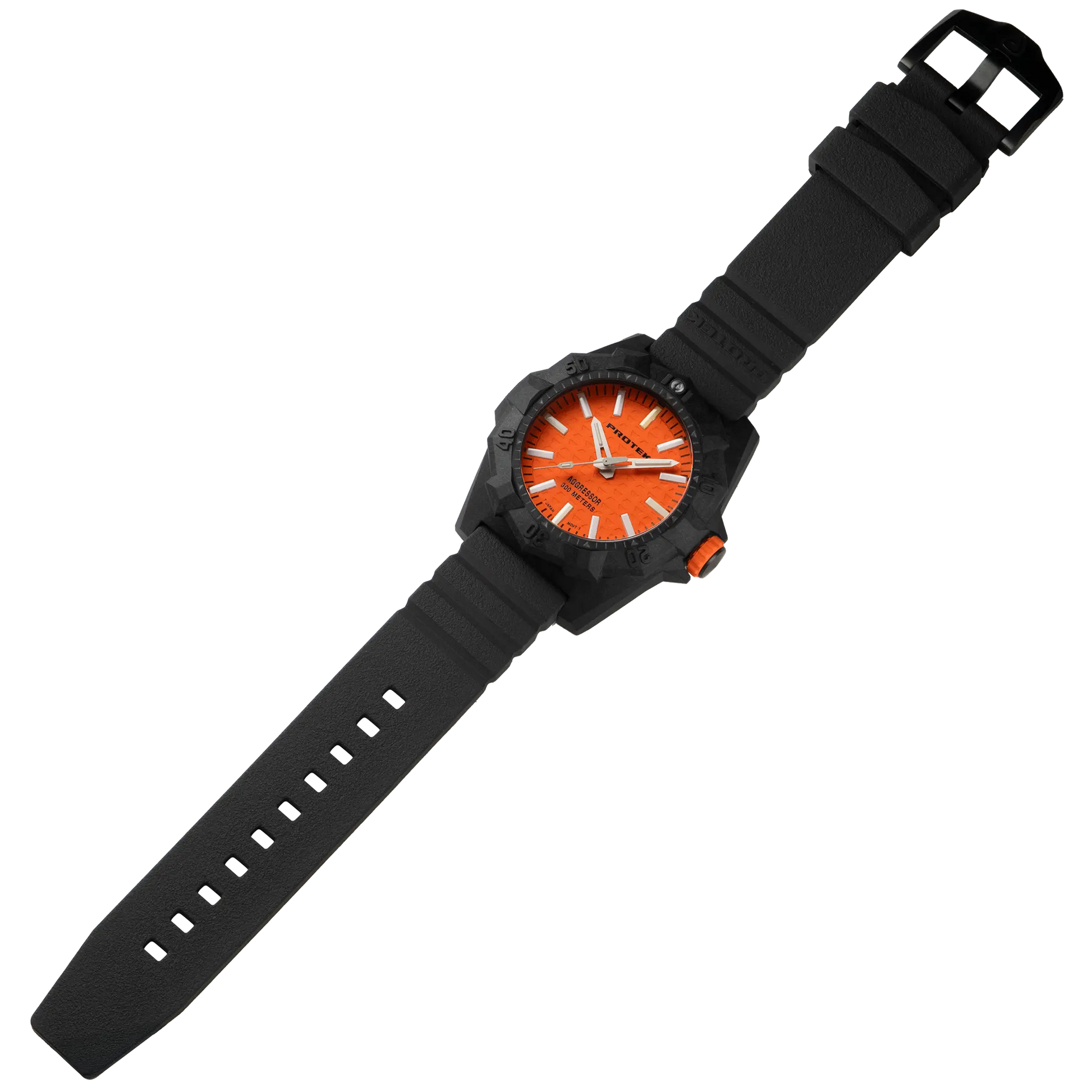 ProTek Tritium Carbon 45MM Dive Watch Aggressor PT4004 ProTek