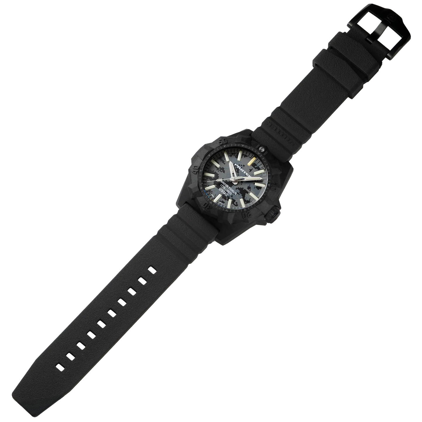 ProTek Tritium USMC Carbon 45MM Dive Watch Aggressor PT4109SFC ProTek