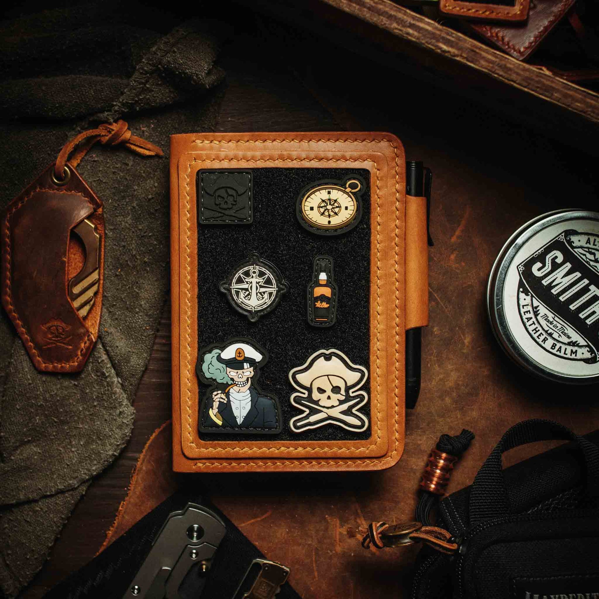 Quartermaster v2 – Leather Passport Wallet with Velcro | Pirate Goods Pirate Goods