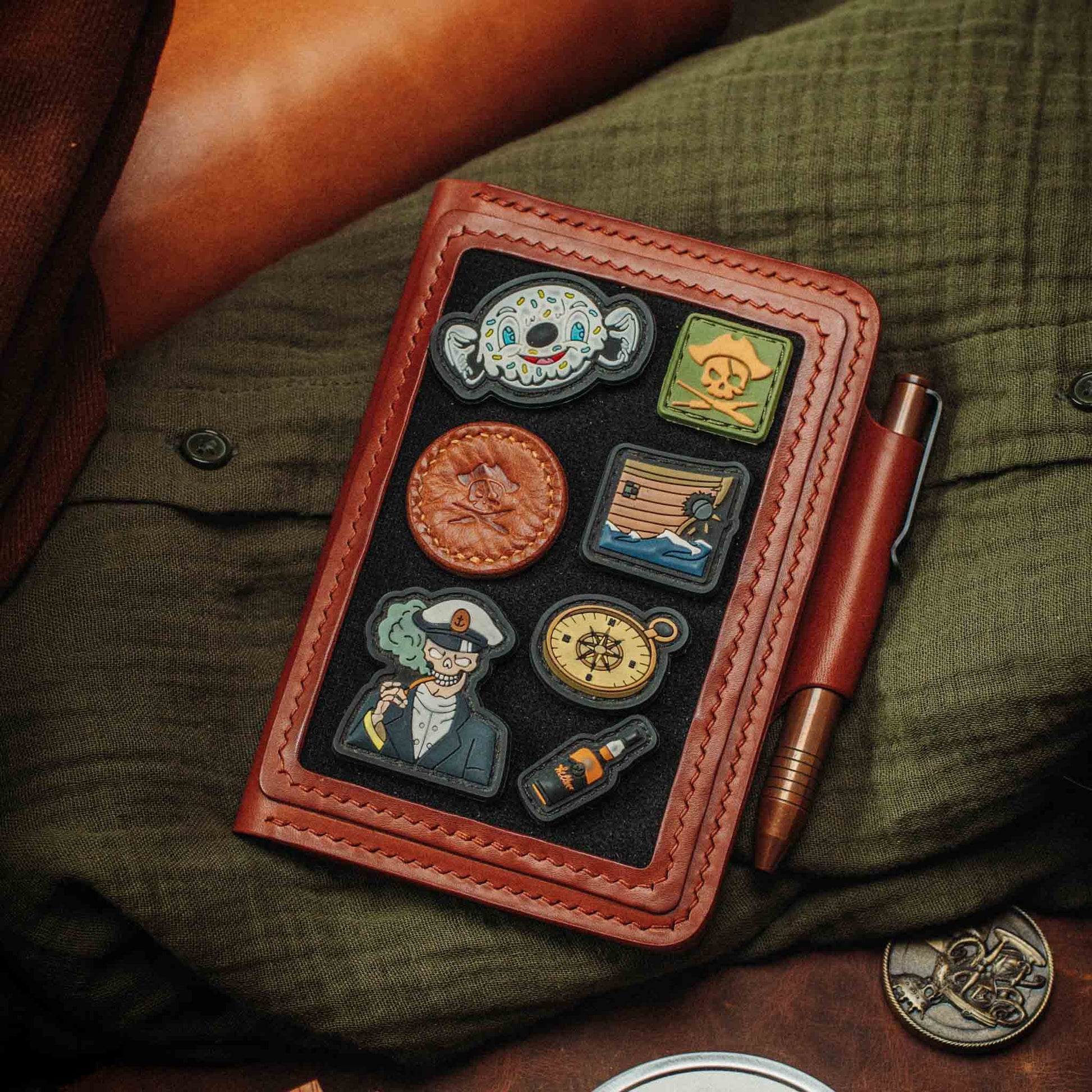 Quartermaster v2 – Leather Passport Wallet with Velcro | Pirate Goods Pirate Goods