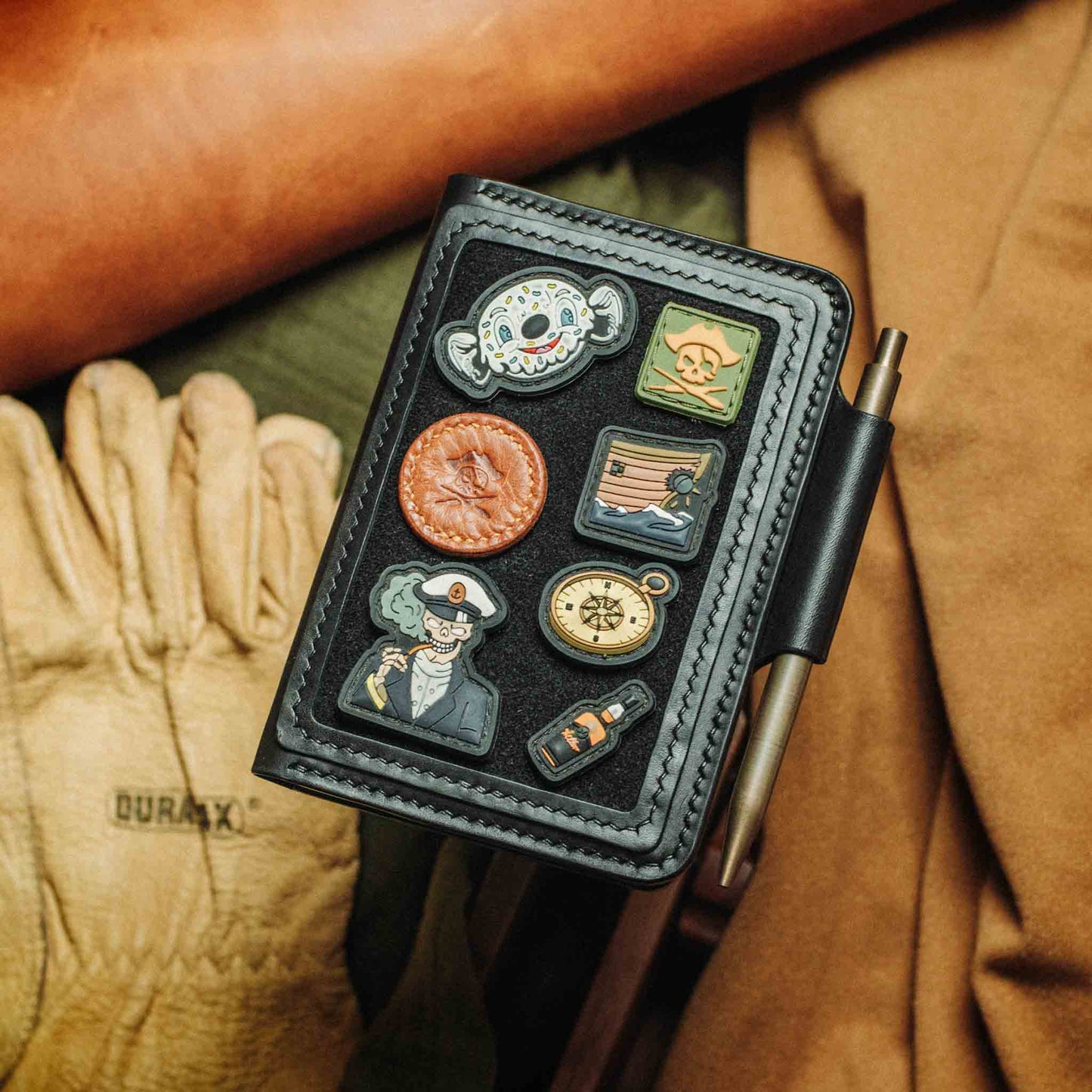 Quartermaster v2 – Leather Passport Wallet with Velcro | Pirate Goods Pirate Goods