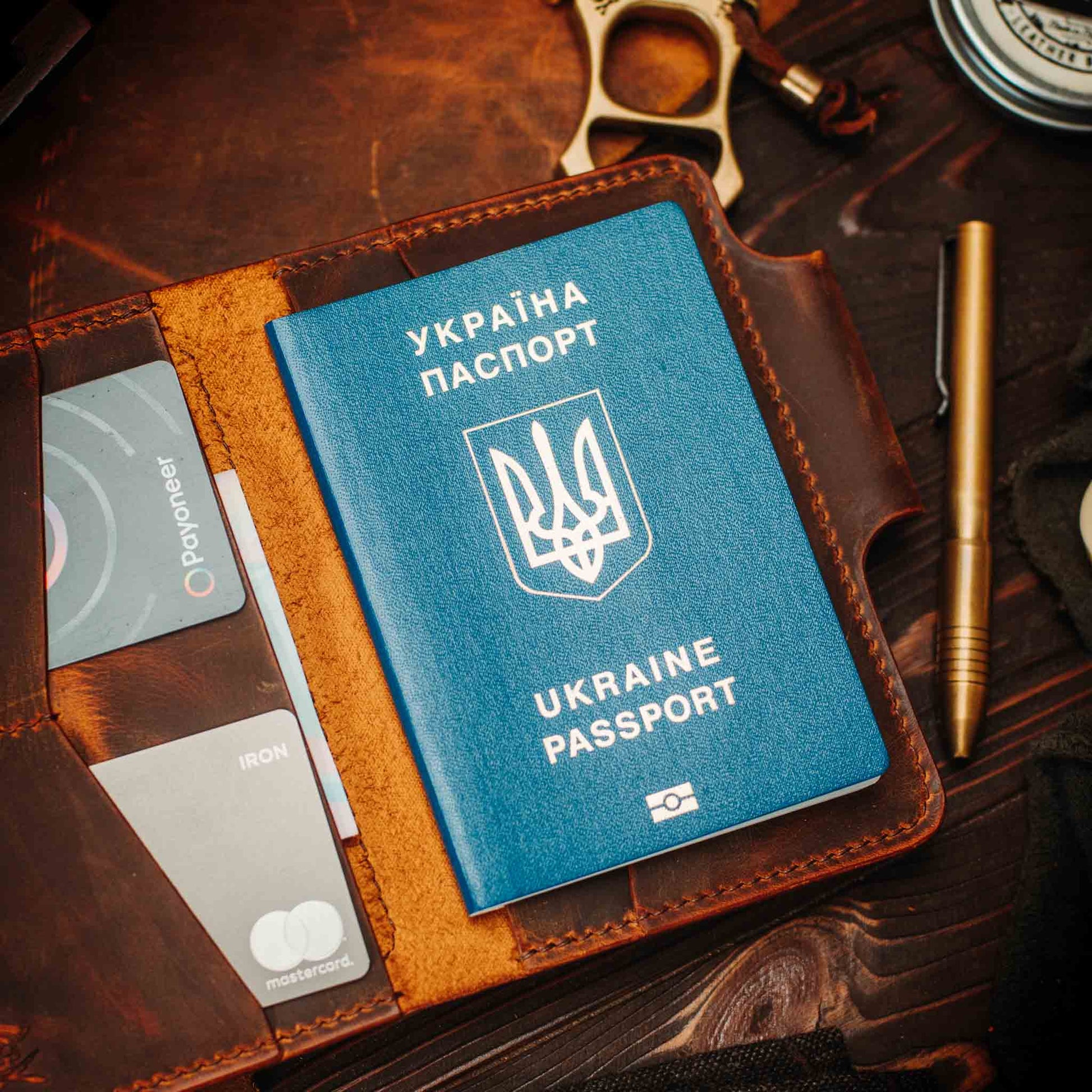 Quartermaster v2 – Leather Passport Wallet with Velcro | Pirate Goods Pirate Goods