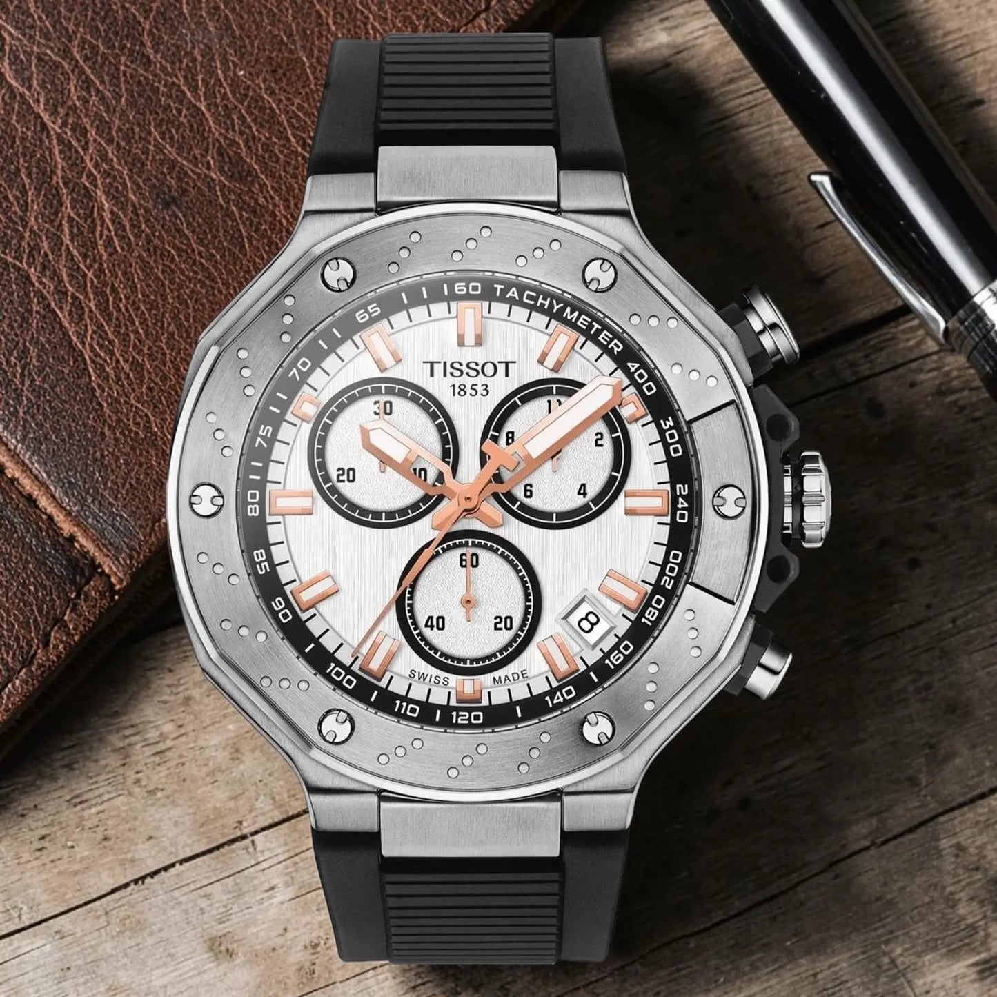 Tissot T-Race Chronograph Watch Swiss Men's 45mm Tissot