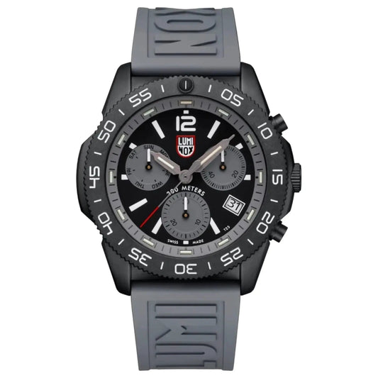 Luminox Tritium Gray Pacific Diver 44MM Chronograph Watch Luminox