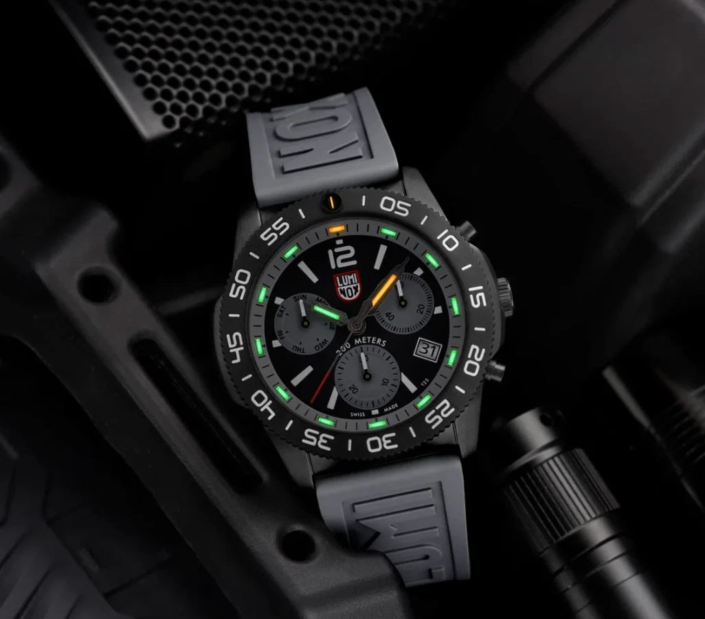 Luminox Tritium Gray Pacific Diver 44MM Chronograph Watch