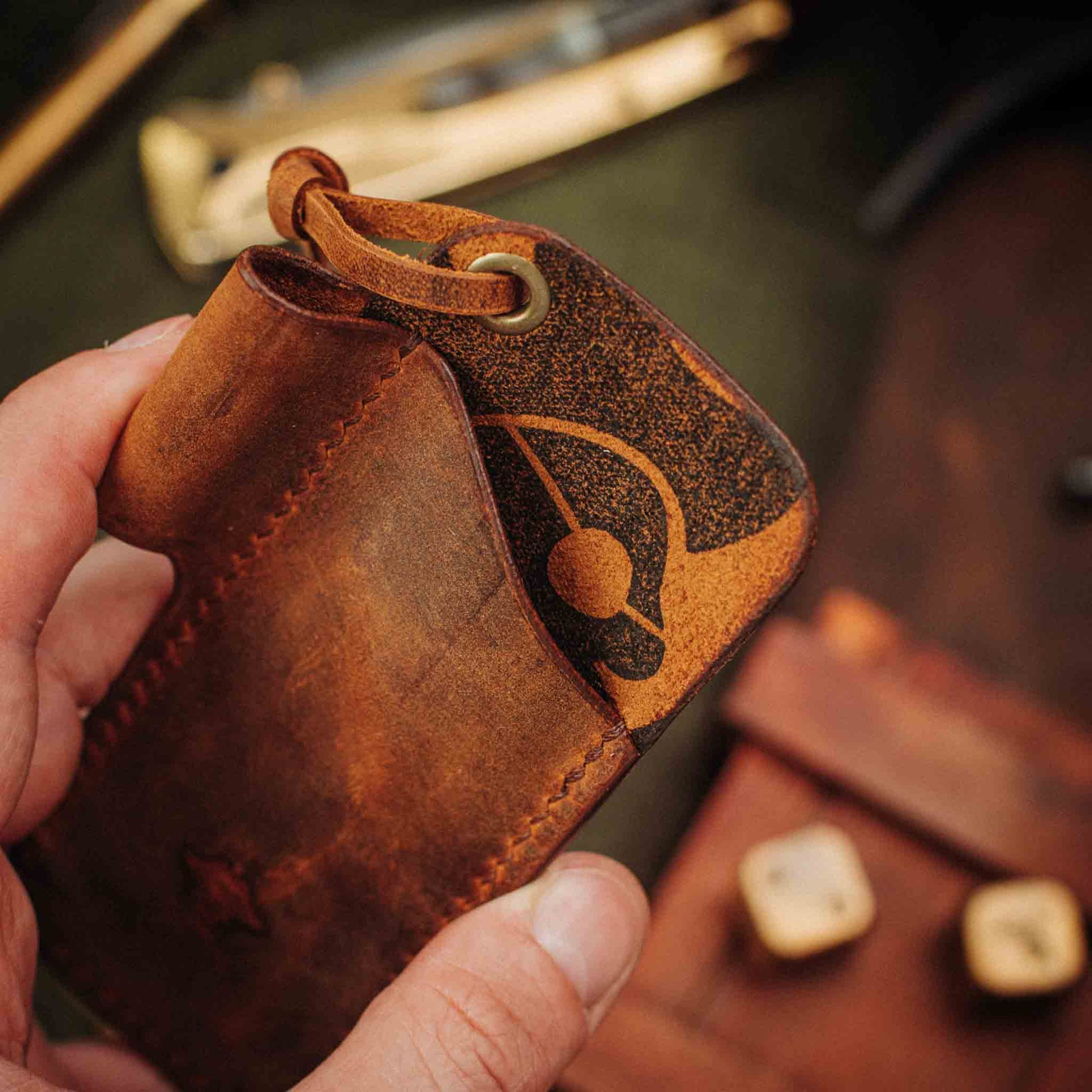 Pirate Goods Sailor Knife Sleeve – Leather EDC Pocket Knife Holder Pirate Goods