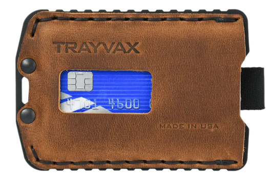 Ascent Wallet - Black Tobacco Brown Trayvax Enterprises