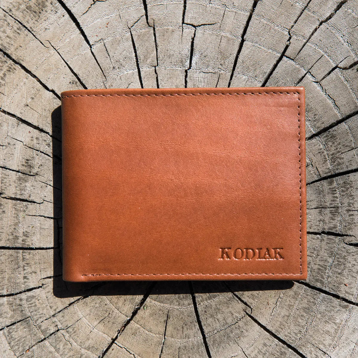 Slim RFID Bifold Kodiak Leather