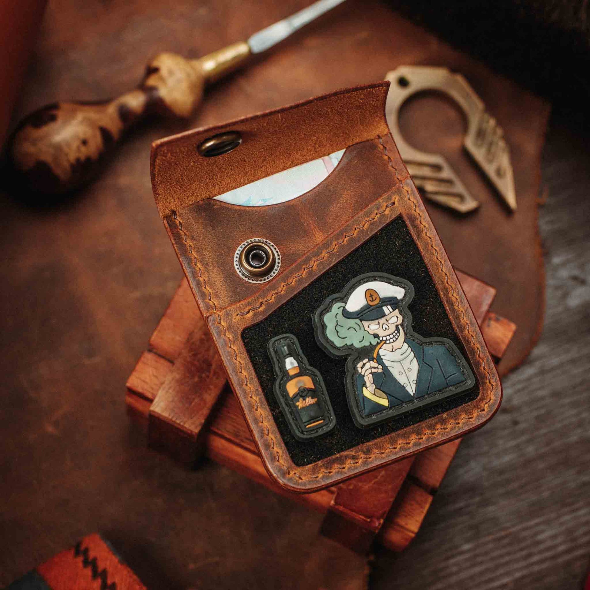 Voyager v2 – Leather Velcro Patch Wallet | Pirate Goods Pirate Goods