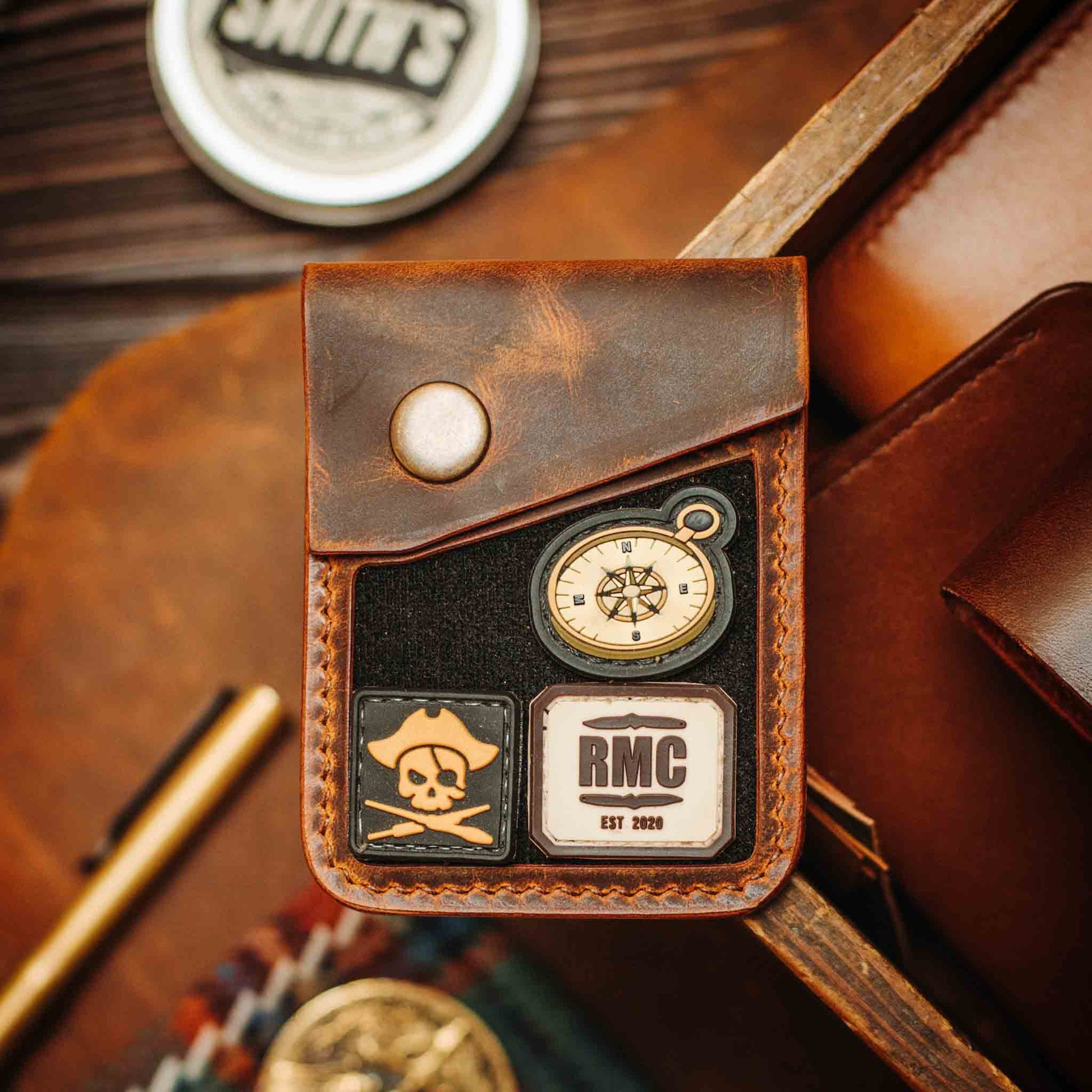Voyager v2 – Leather Velcro Patch Wallet | Pirate Goods Pirate Goods